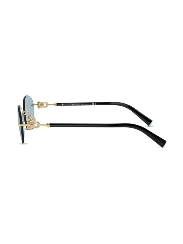 Tiffany & Co Eyewear オーバルフレーム サングラス | ブラック