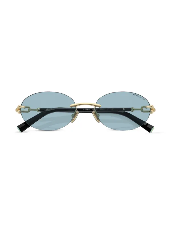 Tiffany & Co Eyewear オーバルフレーム サングラス | ブラック