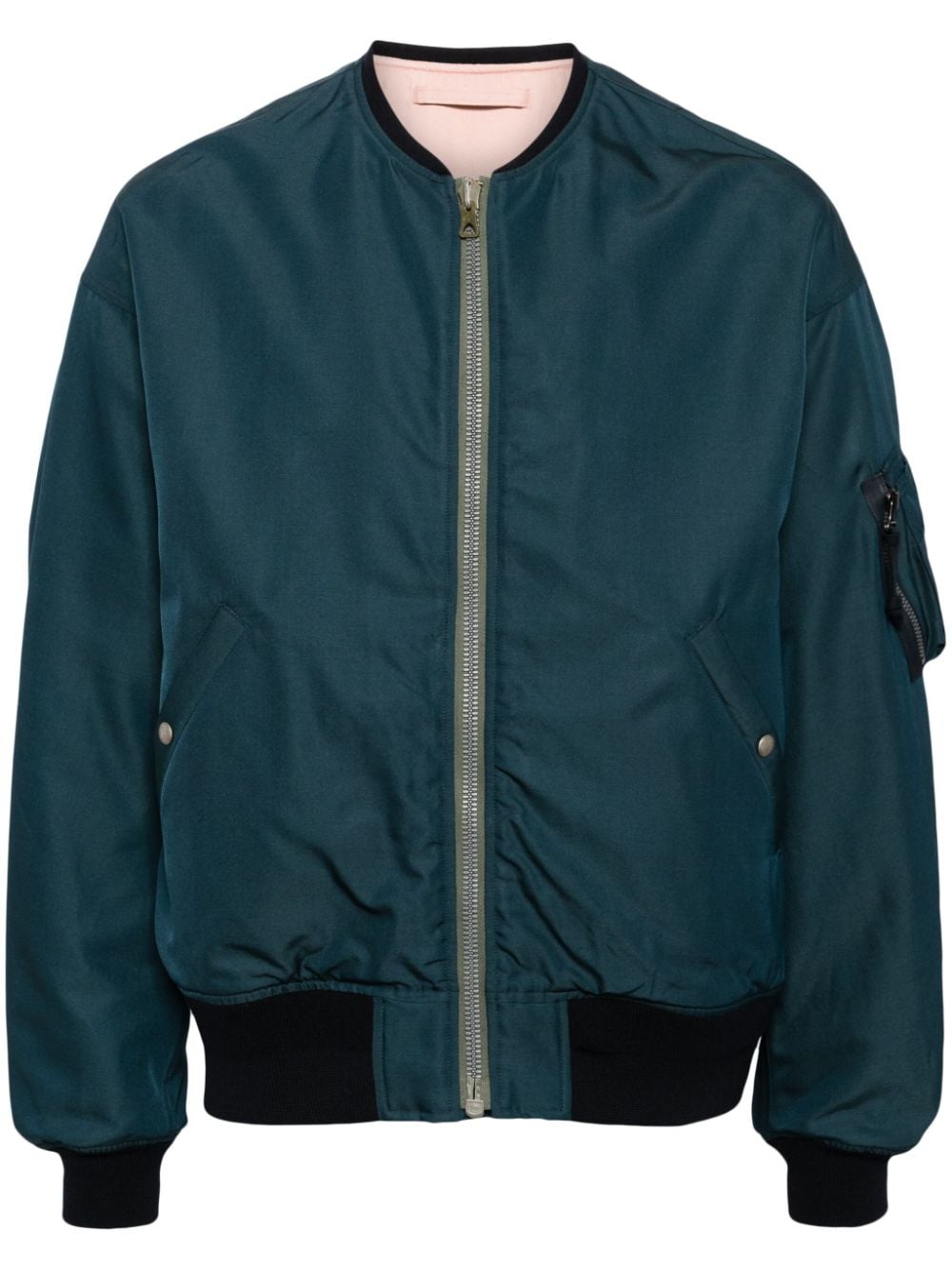 Visvim Thorson Reversible Bomber Jacket In Blue