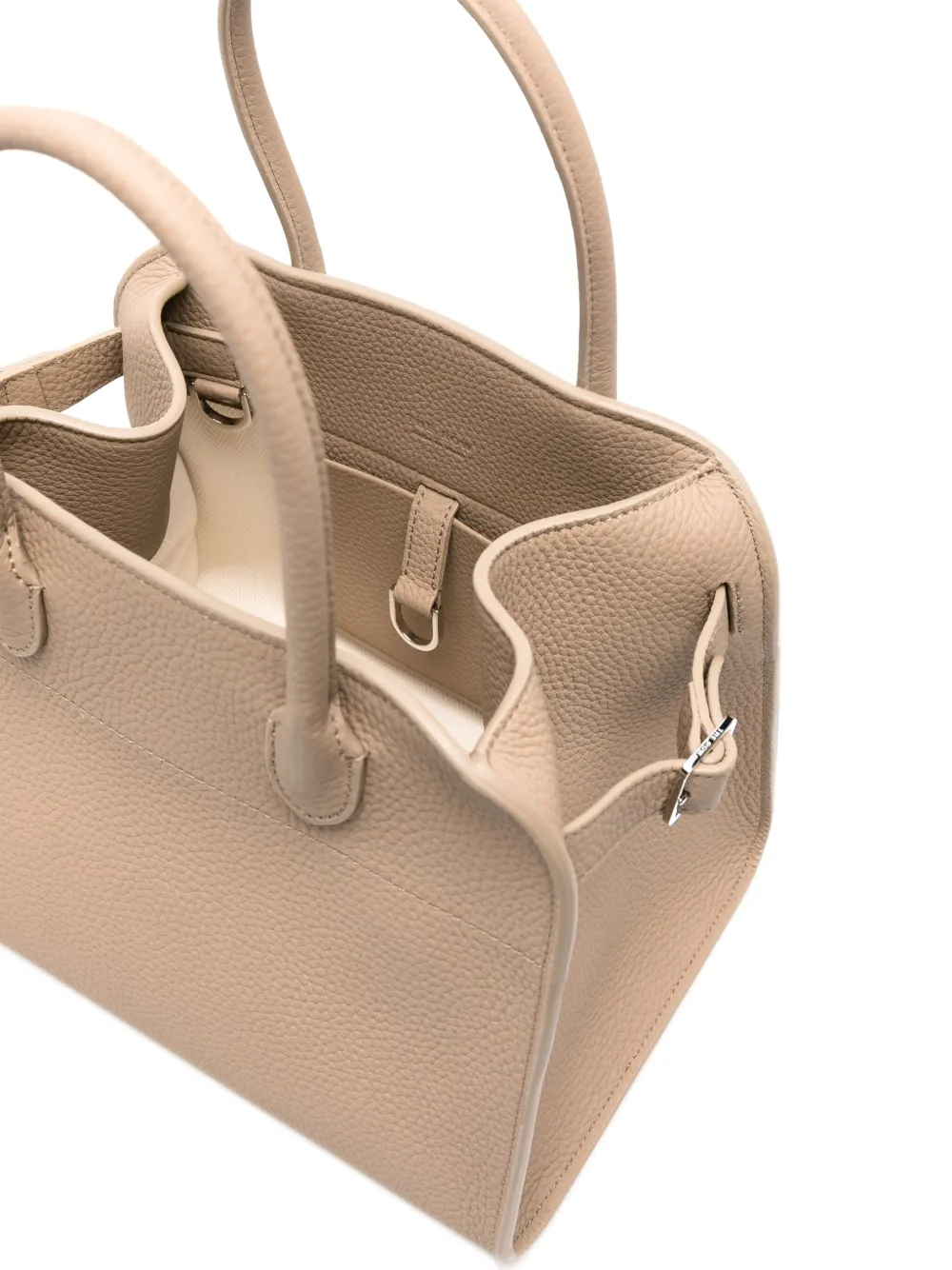 The Row Soft Margaux 10 Leather Tote Bag Neutrals FARFETCH