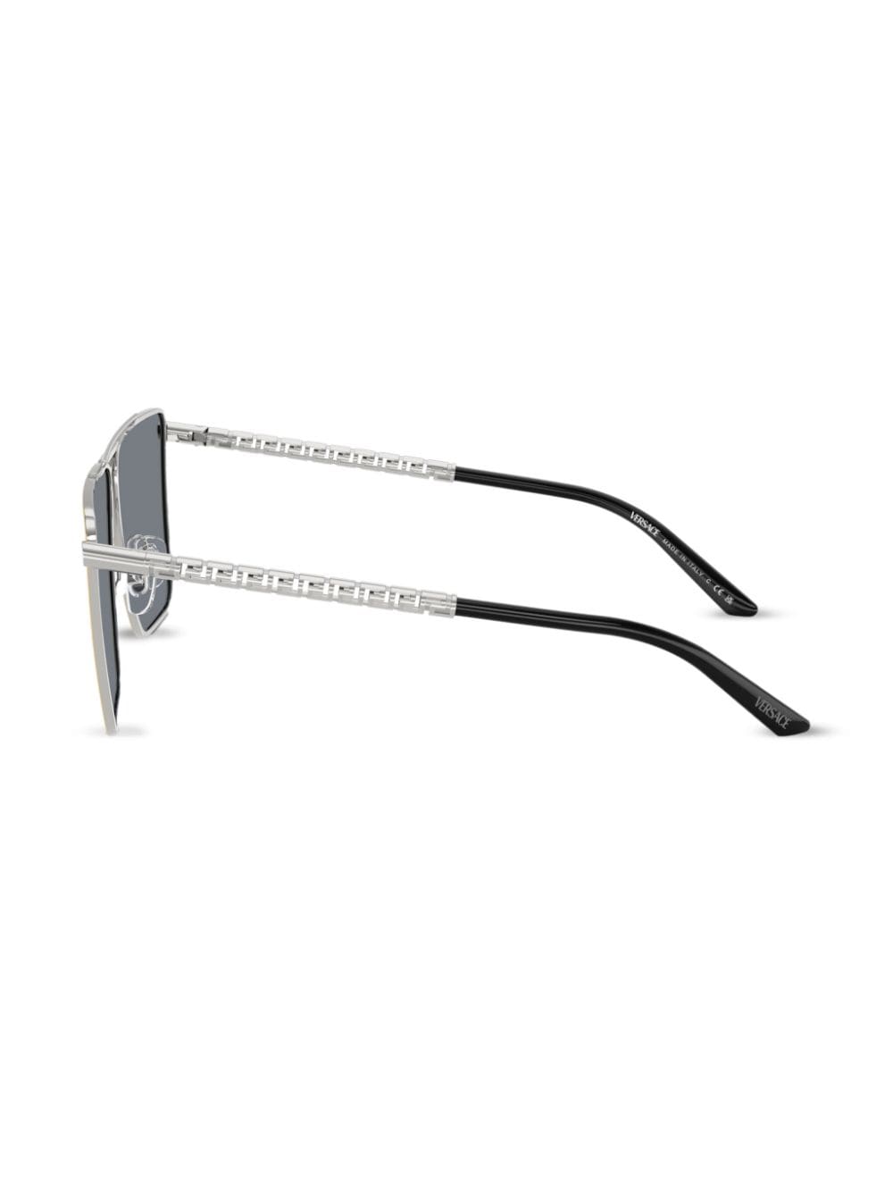 Versace Eyewear Tubular Greca zonnebril met vierkant montuur Goud