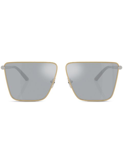 Versace Eyewear Tubular Greca square-frame sunglasses 