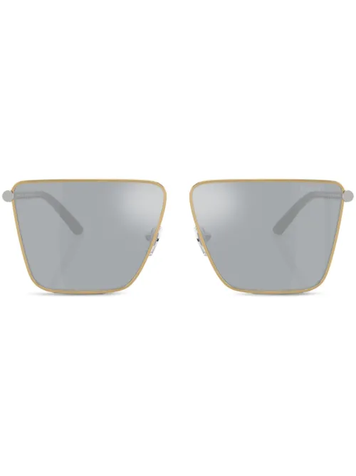 Lunettes de soleil Greca à monture carrée - Versace Eyewear - Modalova
