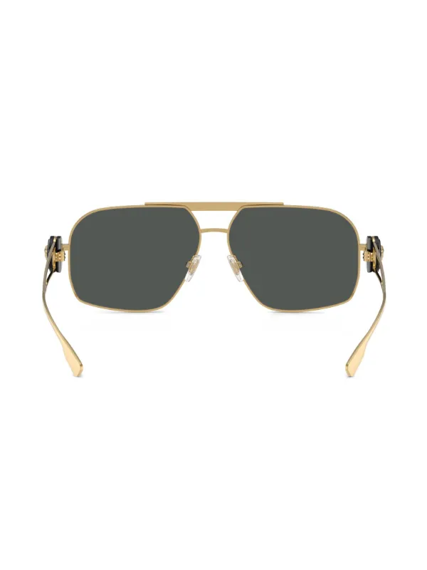 Versace Eyewear Óculos De Sol Piloto Medusa | Dourado | FARFETCH BR