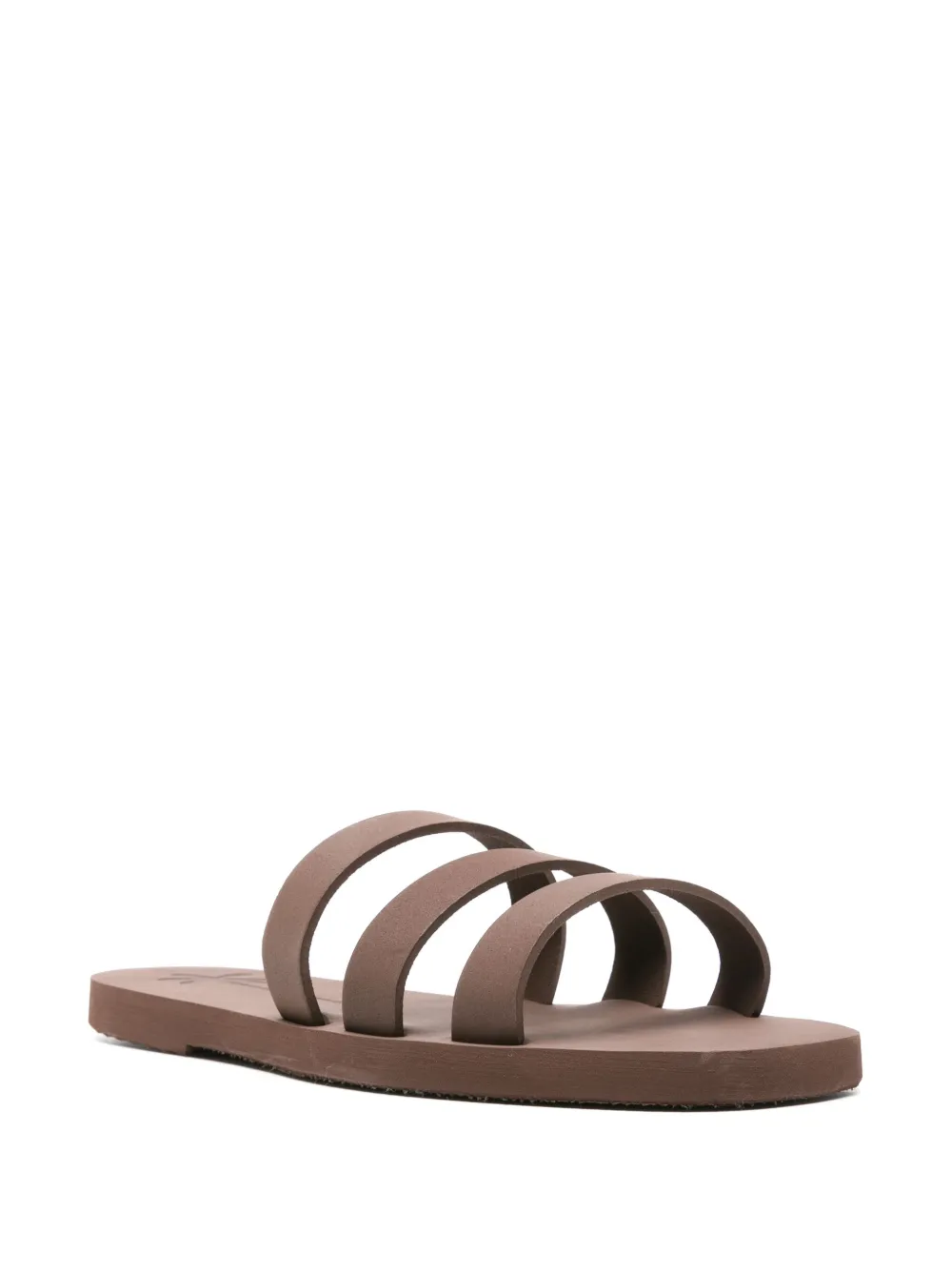 Shop Manebi Honolulu Swim Sandals In Brown