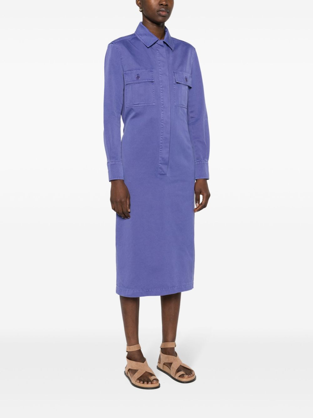 Max Mara Cennare cotton shirt midi dress Women