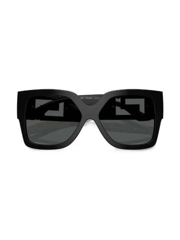 【VERSACE】ヴェルサーチ グレカ装飾 オーバーサイズ サングラス Versace Eyewear グレカ オーバーサイズフレーム サングラス