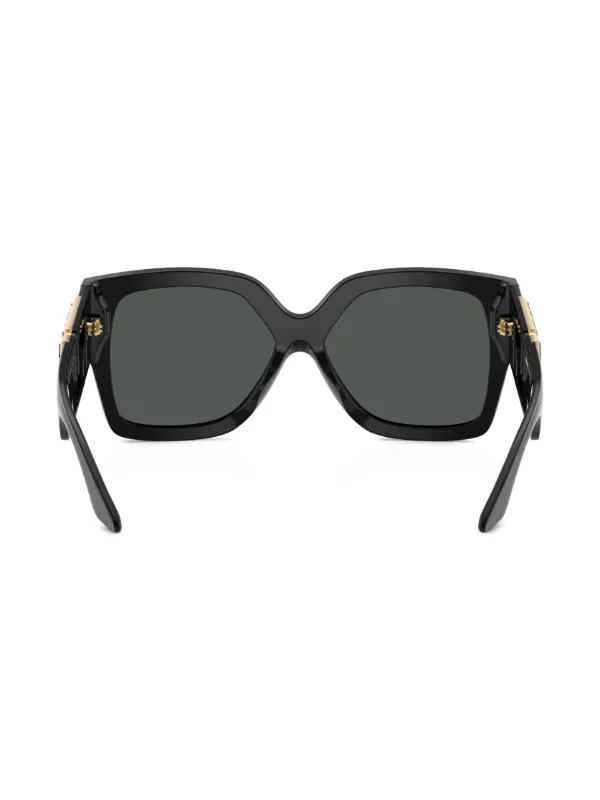【VERSACE】ヴェルサーチ グレカ装飾 オーバーサイズ サングラス Versace Eyewear グレカ オーバーサイズフレーム サングラス