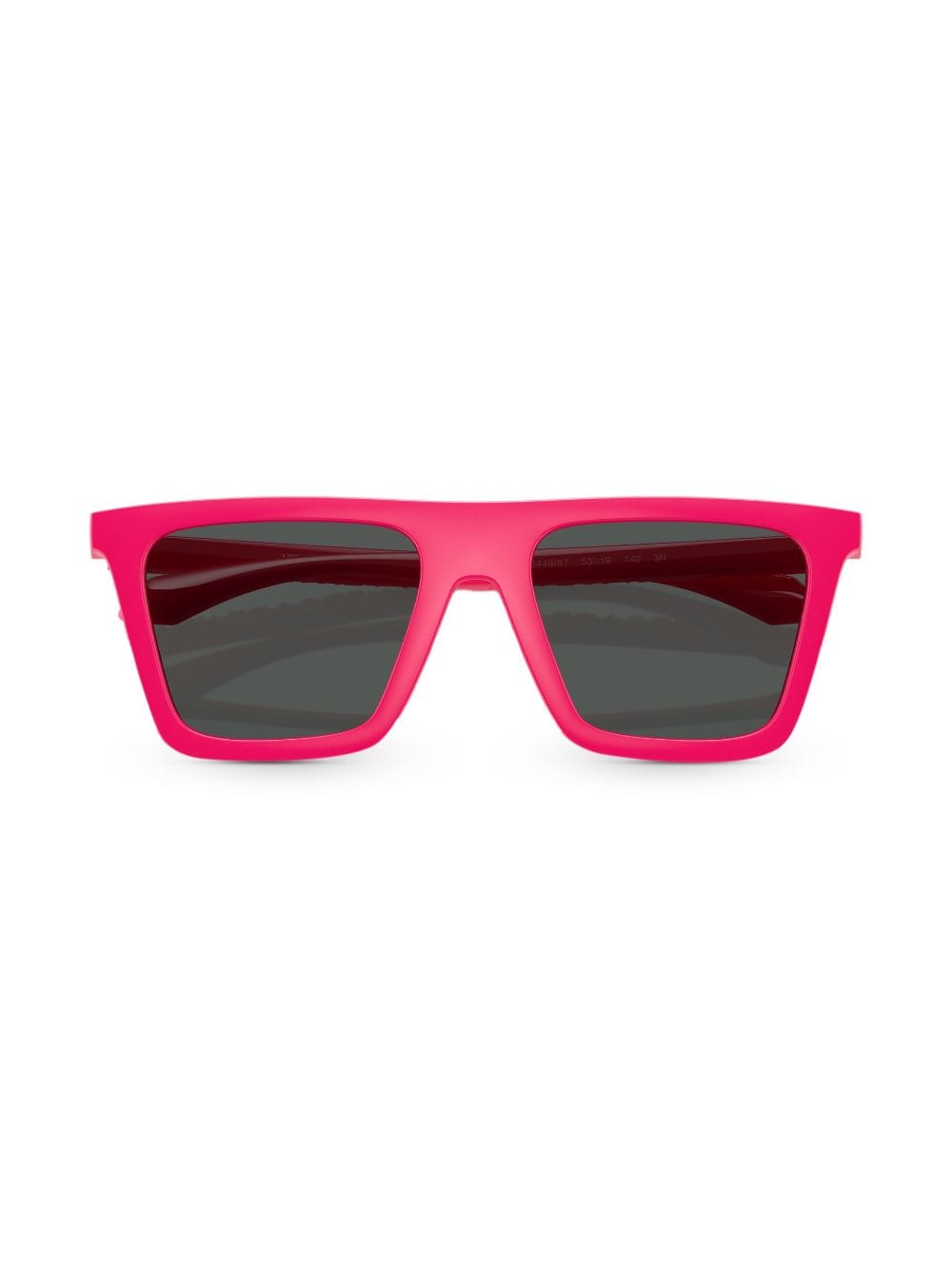 Shop Versace Greca-detail Square-frame Sunglasses In Pink