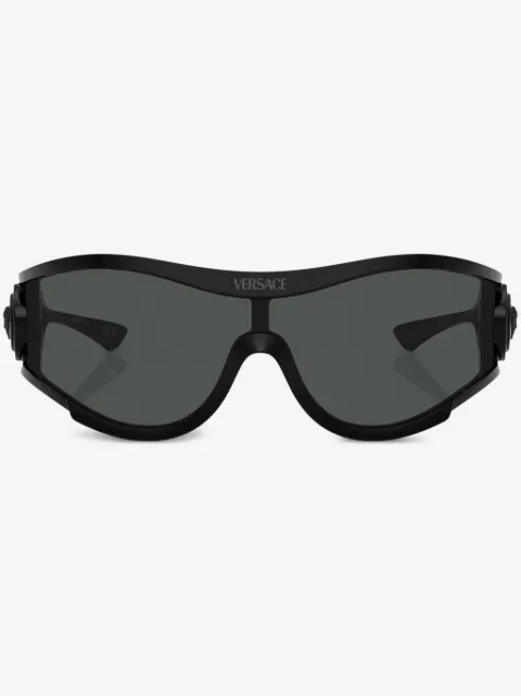 Versace Eyewear 메두사 장식 실드 프레임 선글라스