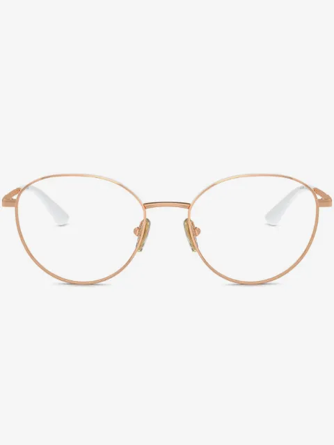 Vogue Eyewear logo-engraved round-frame glasses