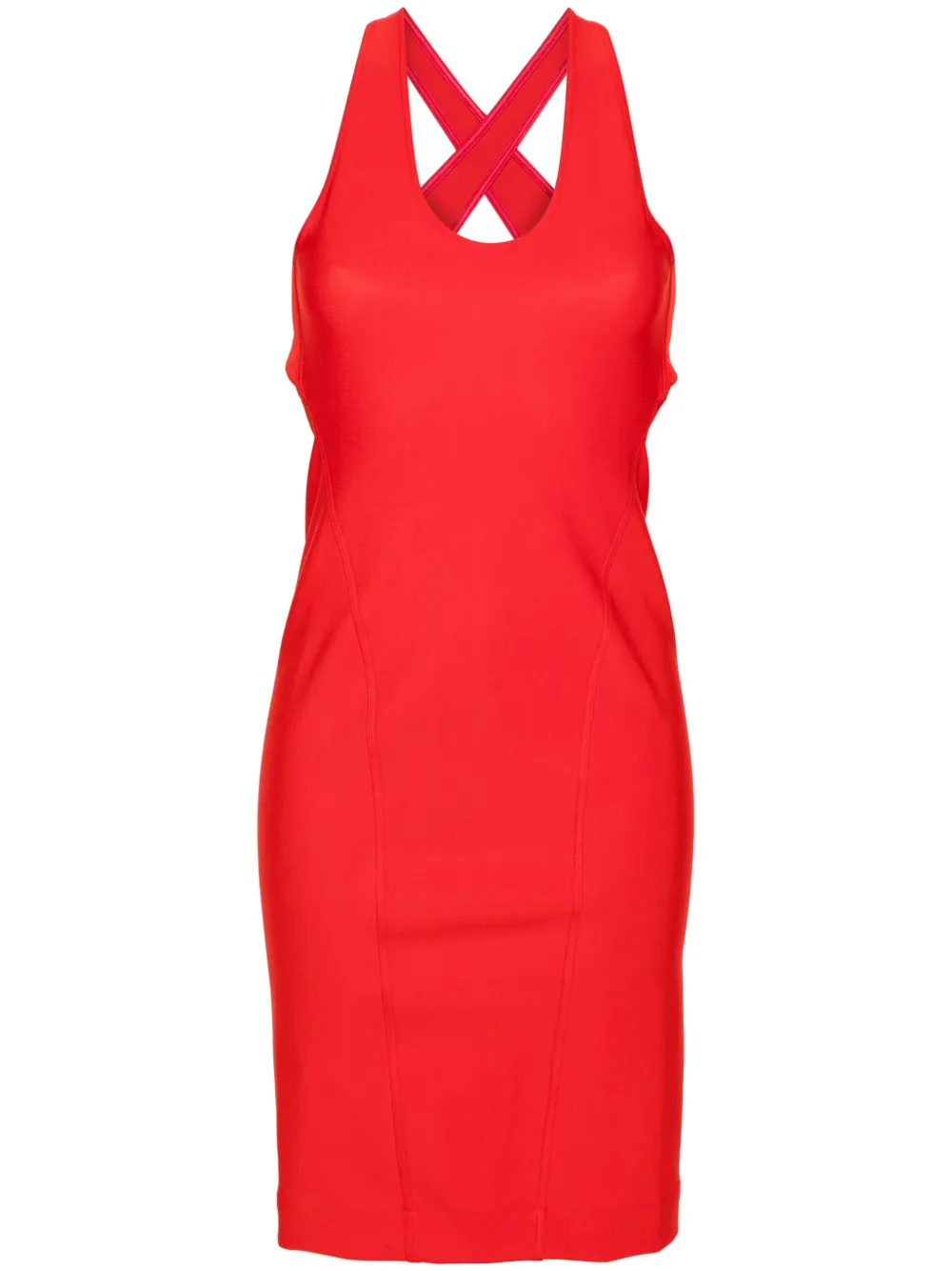 Alaïa crossover-strap dress | Red | Image 1