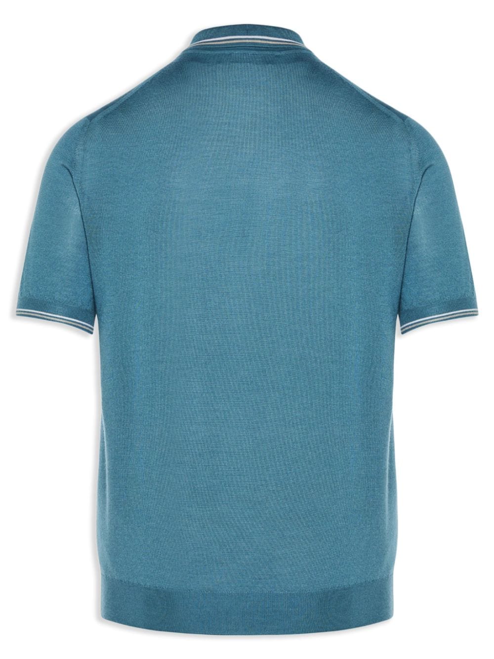 Fedeli Poloshirt met gestreept-detail Blauw
