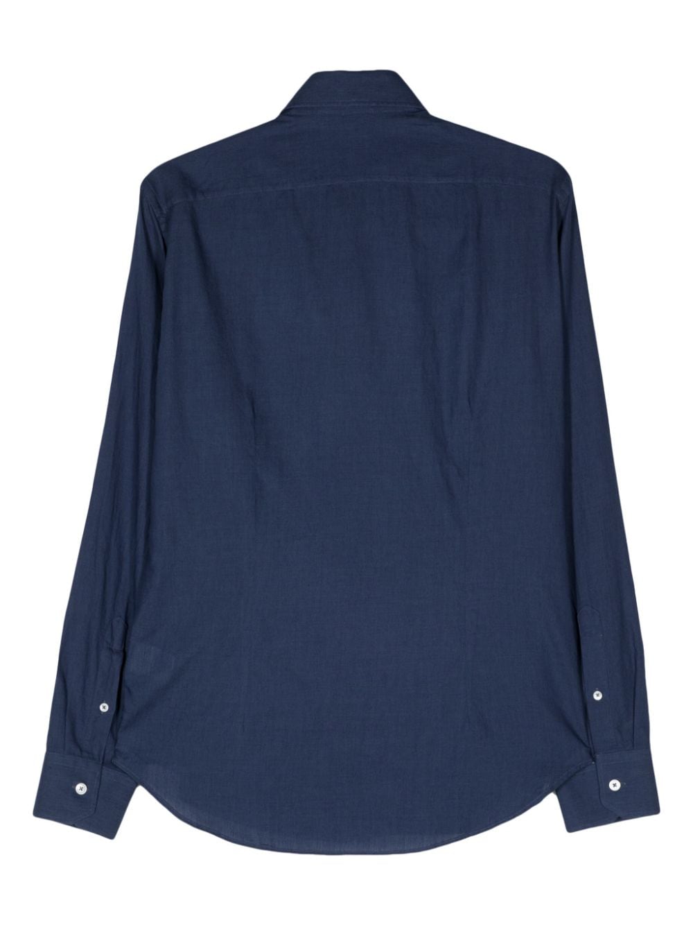 Fedeli long-sleeve cotton shirt - Blauw