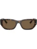 Vogue Eyewear tortoiseshell-effect rectangle-frame sunglasses - Brown