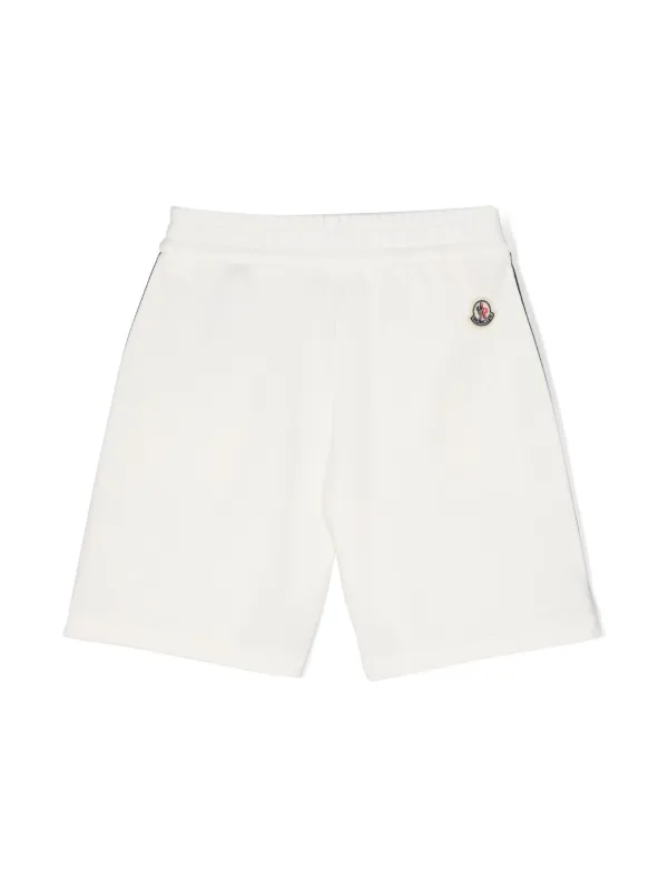 【関税&送料込】Moncler Ivory Cotton Bermuda Shorts White Ivory Cotton Bermuda Shorts - Pants & Shorts for Men