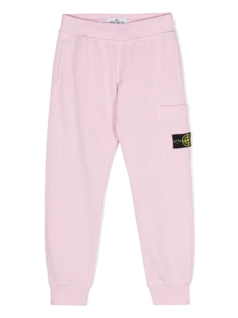Stone Island Junior 컴퍼스 배지 트랙팬츠