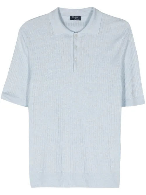 Polo à design nervuré - Barba - Modalova