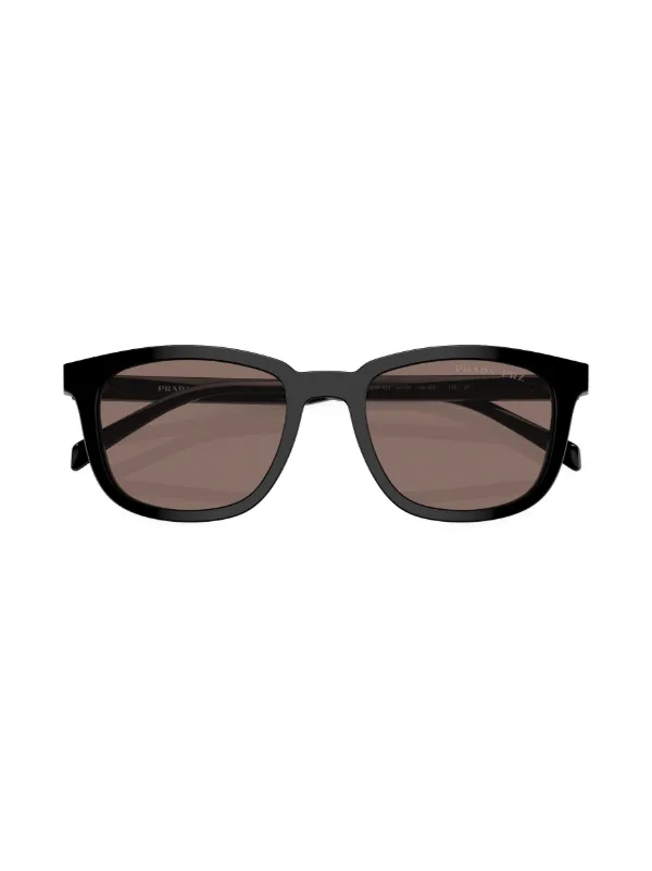 PRADA サングラス Prada PR A21S M (53 - 20) com Lentes Cinza e Armação Preto