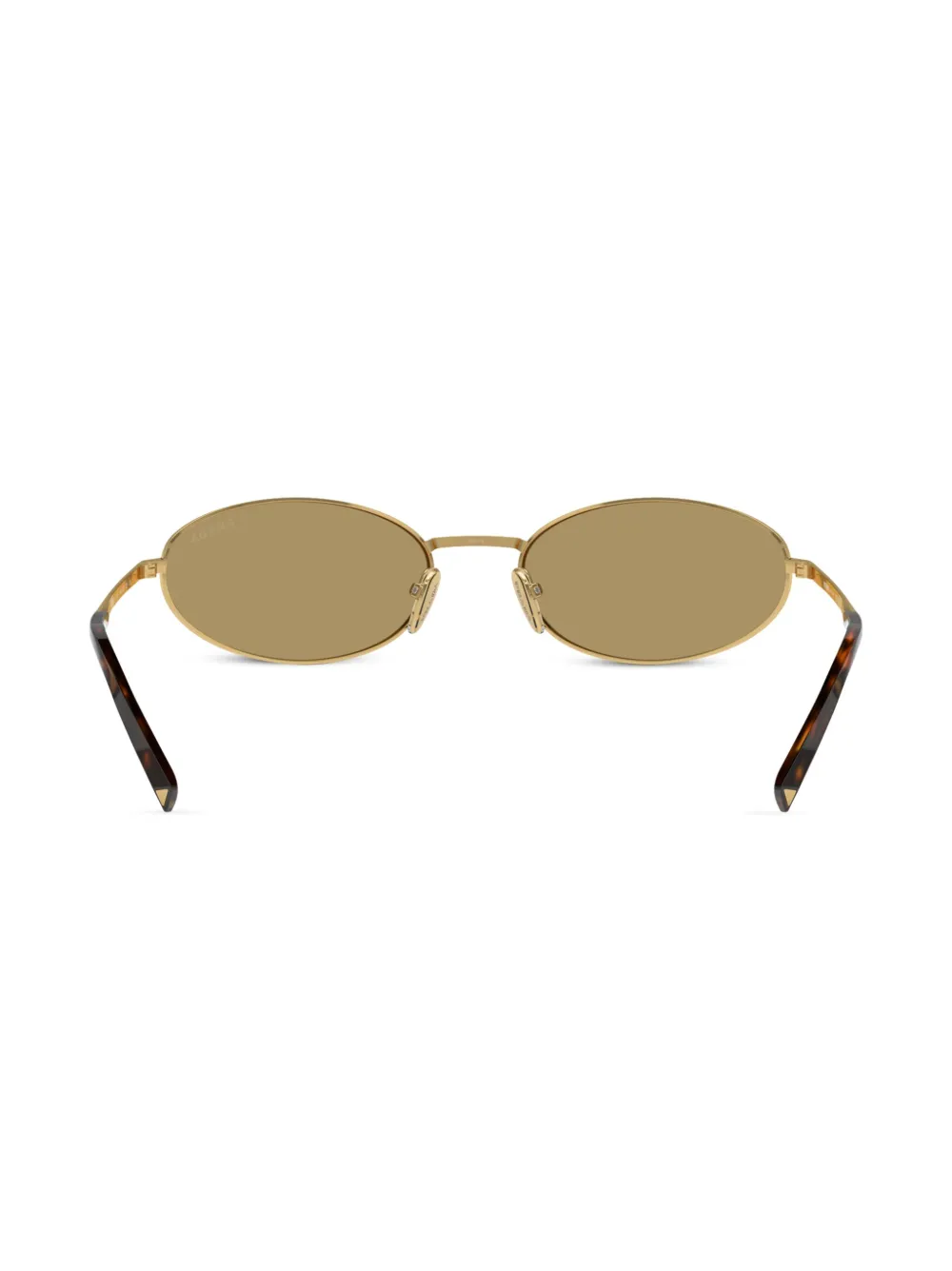 Prada Eyewear Prada PR A59S zonnebril met ovalen montuur Goud