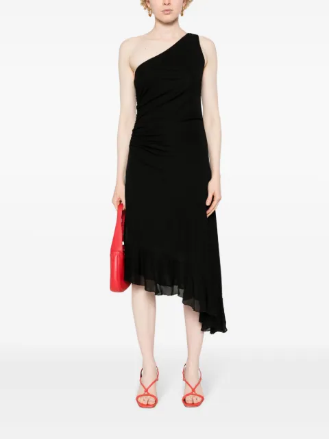 TWINSET drape-detail one-shoulder dress 241TT2093 - 1