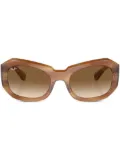 Ray-Ban Beate geometric-frame sunglasses - Brown