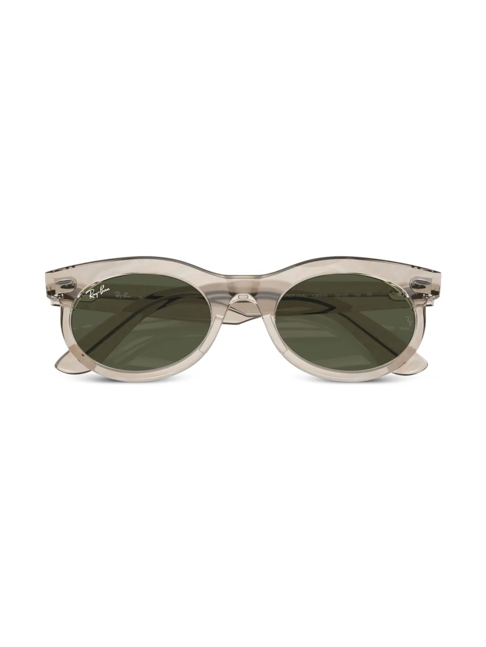 Ray Ban Wayfarer Sonnenbrille Mit Ovalem Gestell In Nude