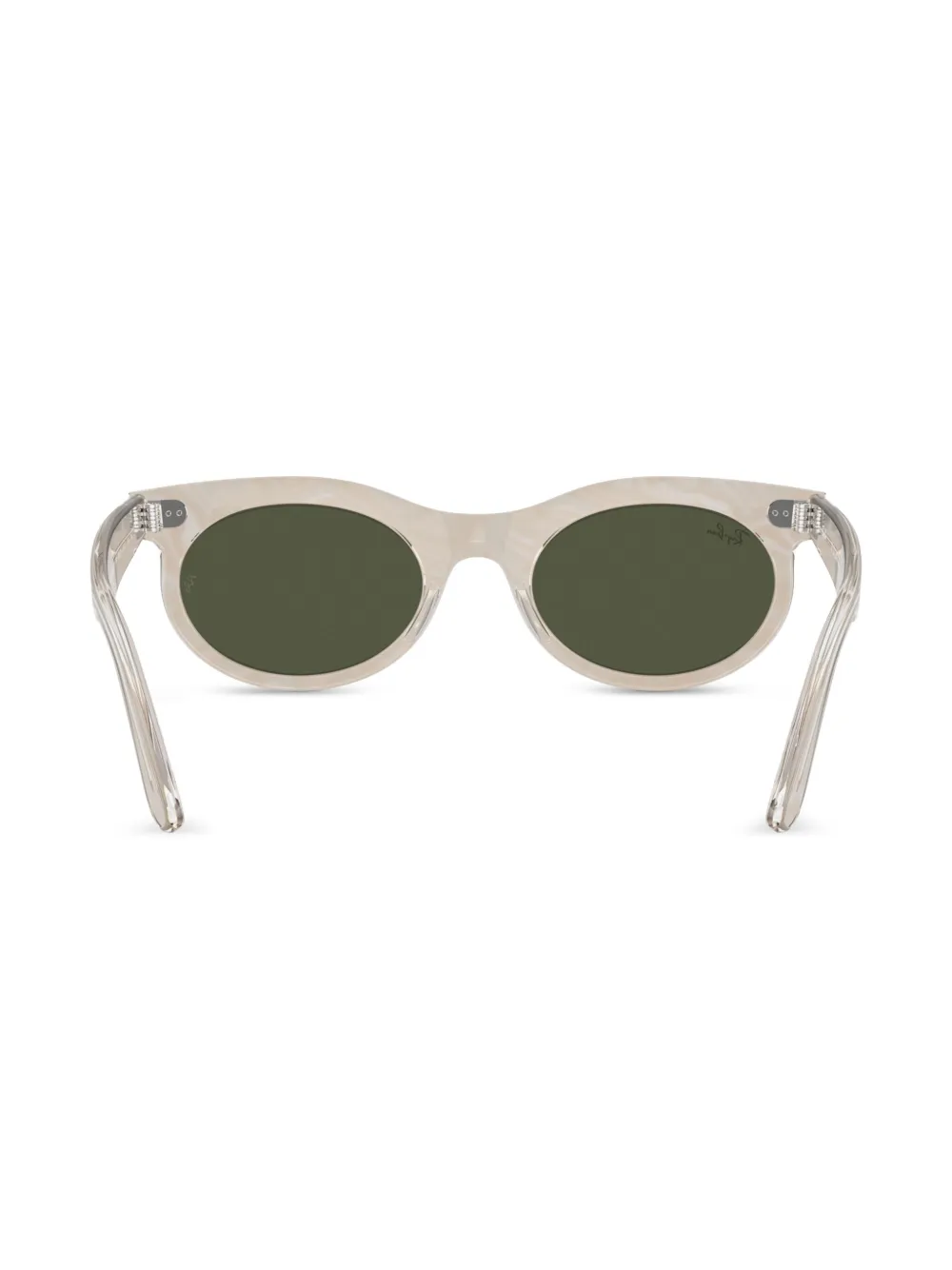 Ray Ban Wayfarer Sonnenbrille Mit Ovalem Gestell In Nude