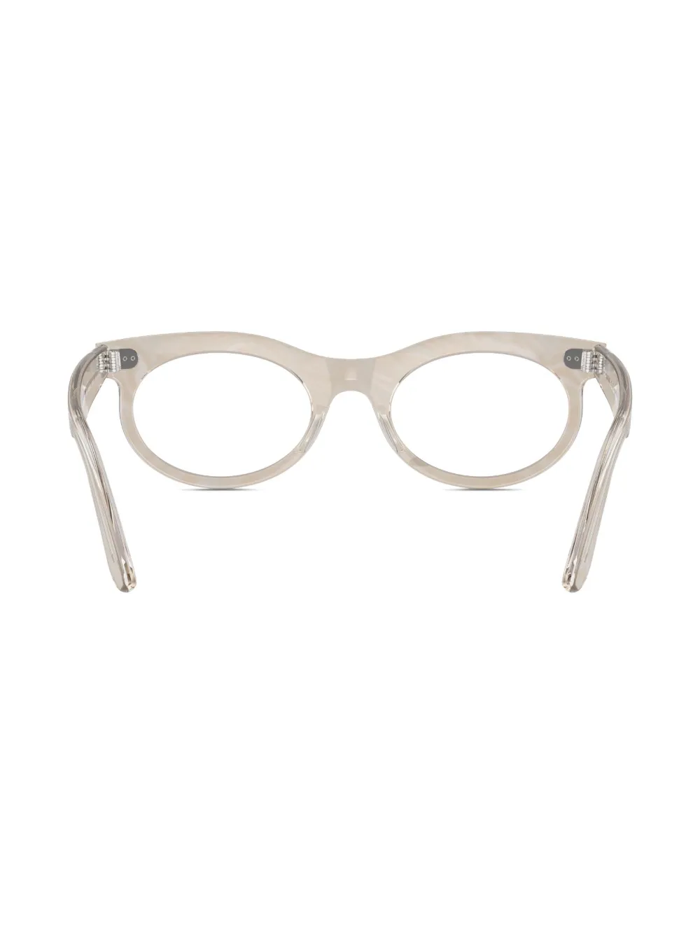 Ray-Ban Wayfarer bril met ovalen montuur Beige