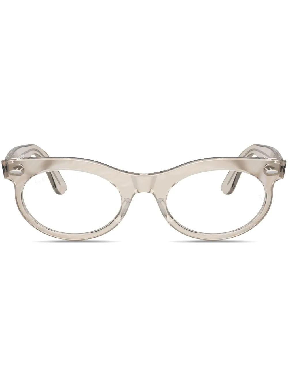 Ray-Ban Wayfarer oval-frame glasses | Neutrals | Image 1