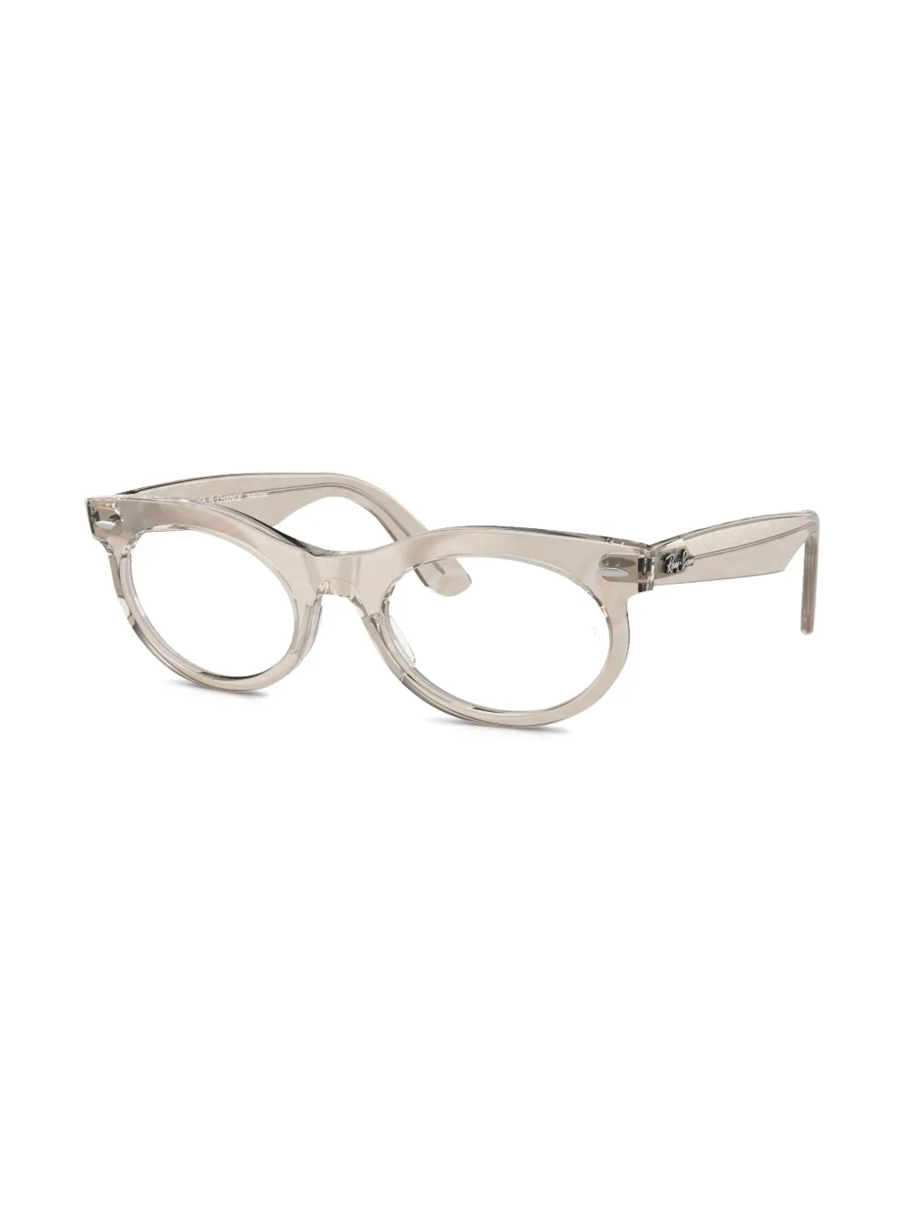 Ray-Ban Wayfarer bril met ovalen montuur - Beige