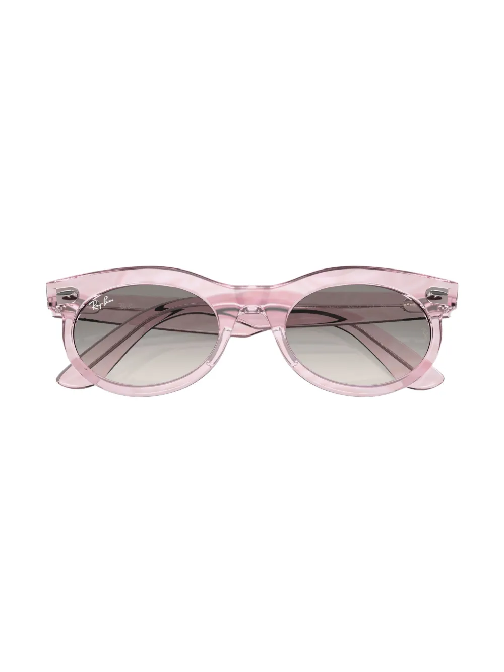 Ray Ban Wayfarer Sonnenbrille Mit Ovalem Gestell In Pink