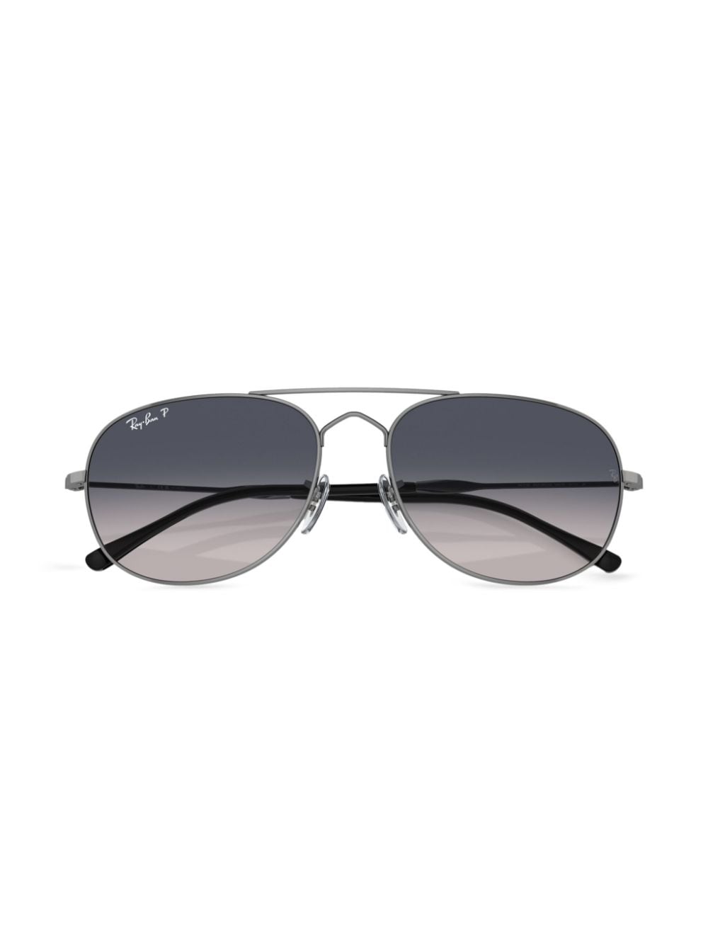 Shop Ray Ban Bain Pilot-frame Sunglasses In Grey