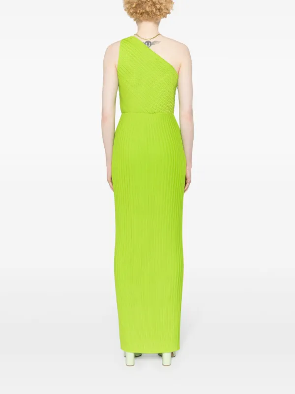 Solace London Adira Chiffon Maxi Dress | Green | FARFETCH