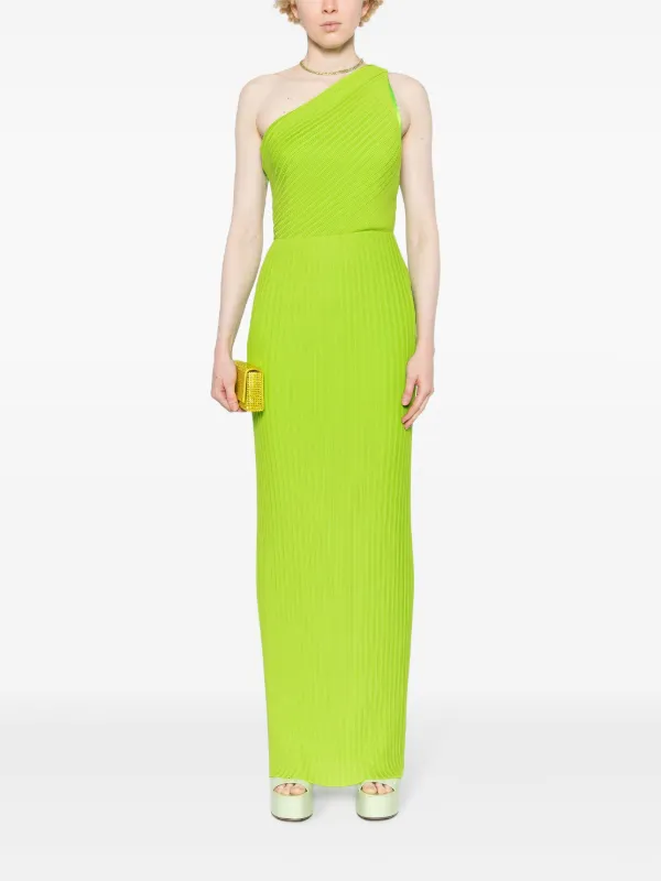 Green chiffon maxi dress online