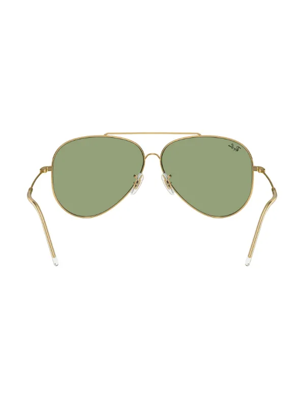 Ray-Ban Reverse aviator-frame Sunglasses | Gold | FARFETCH display picture 1