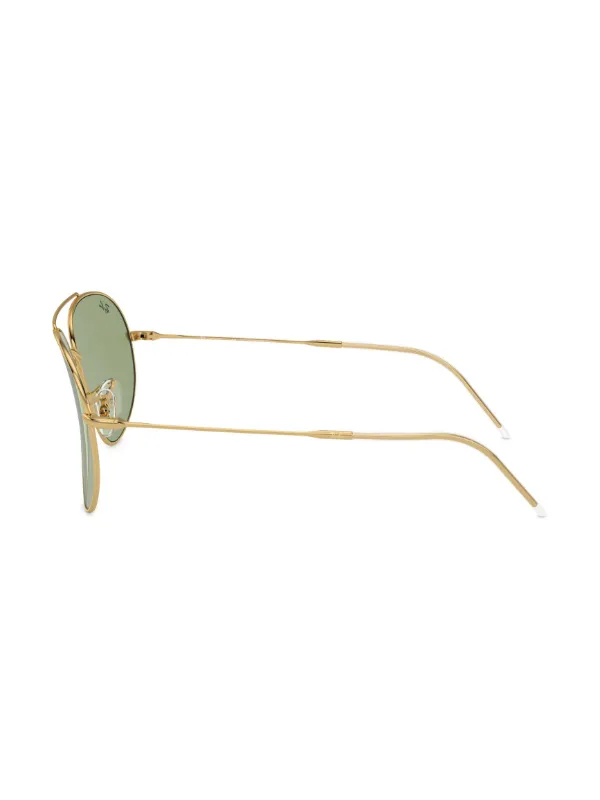 Ray-Ban Reverse aviator-frame Sunglasses | Gold | FARFETCH display picture 1