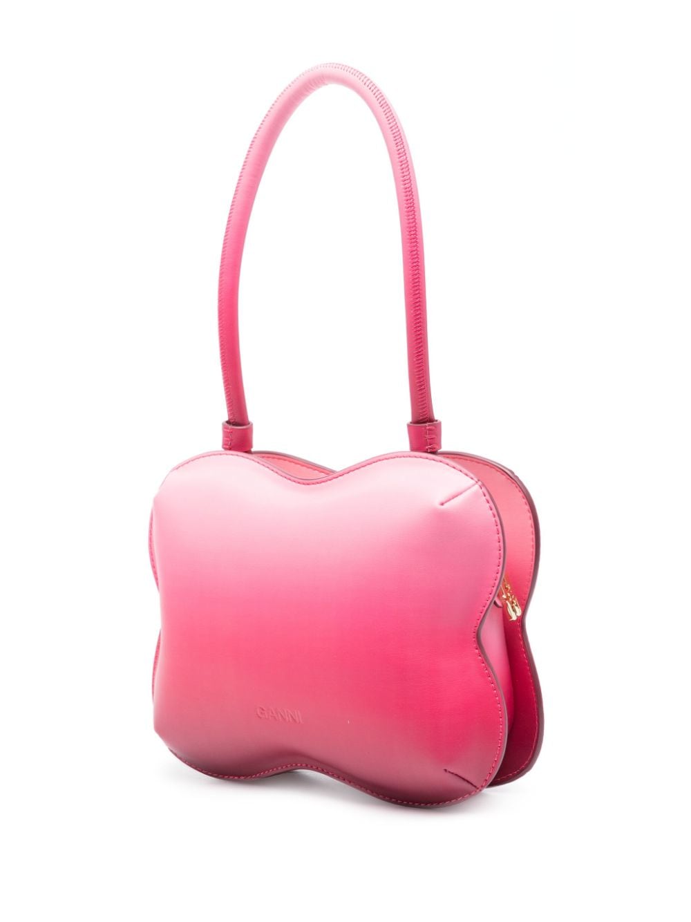 Shop Ganni Butterfly Shoulder Bag In Pink