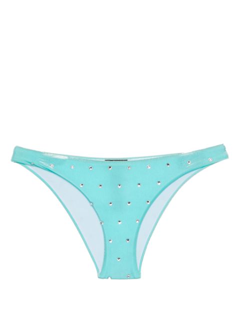 DSQUARED2 crystal-embellished velvet bikini bottom Women