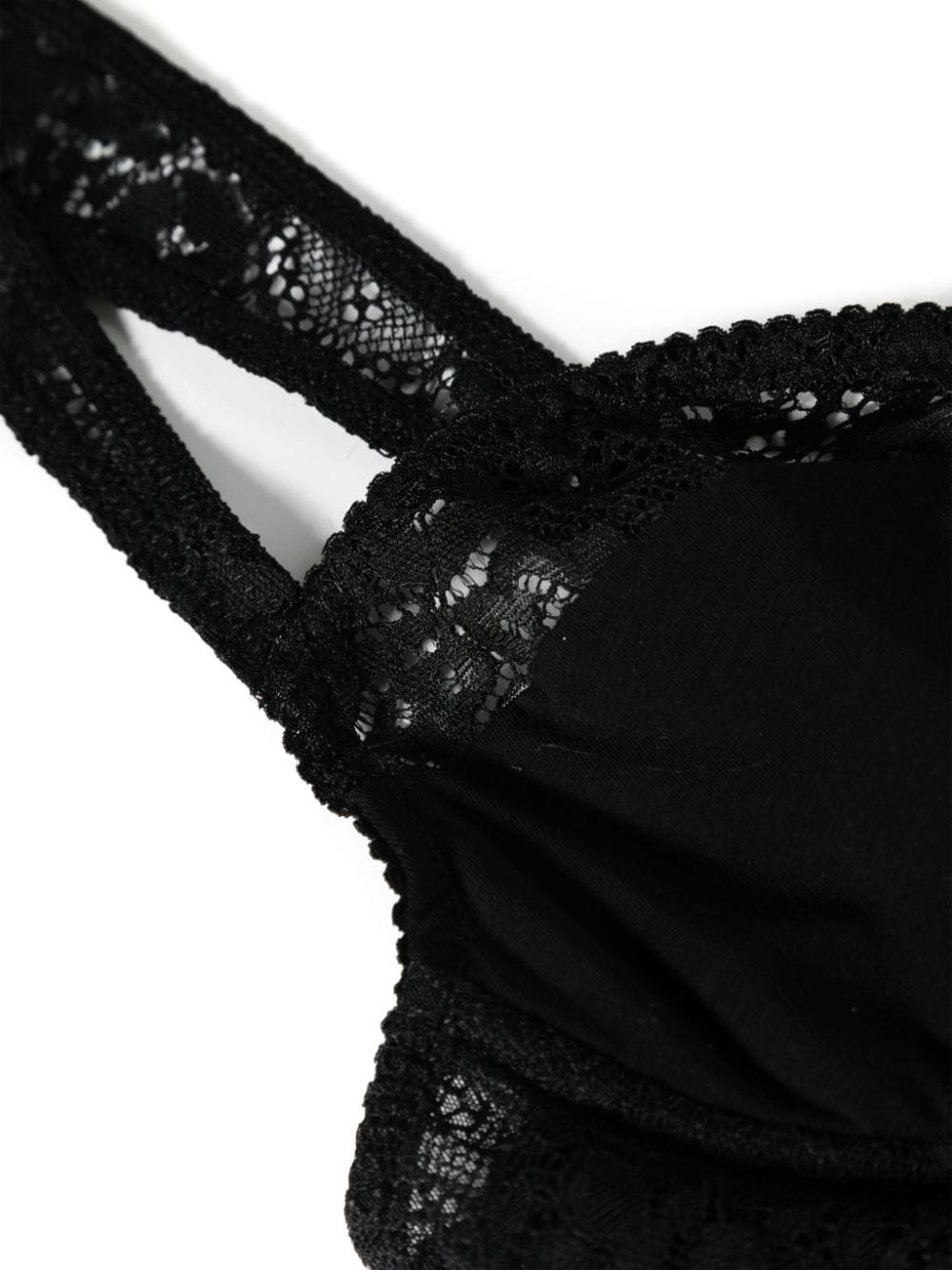 Shop Dsquared2 Floral-lace Balconette Bra In Black