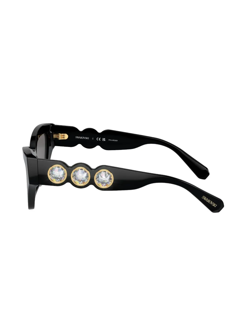 Swarovski Eyewear Zonnebril met cat-eye montuur Zwart