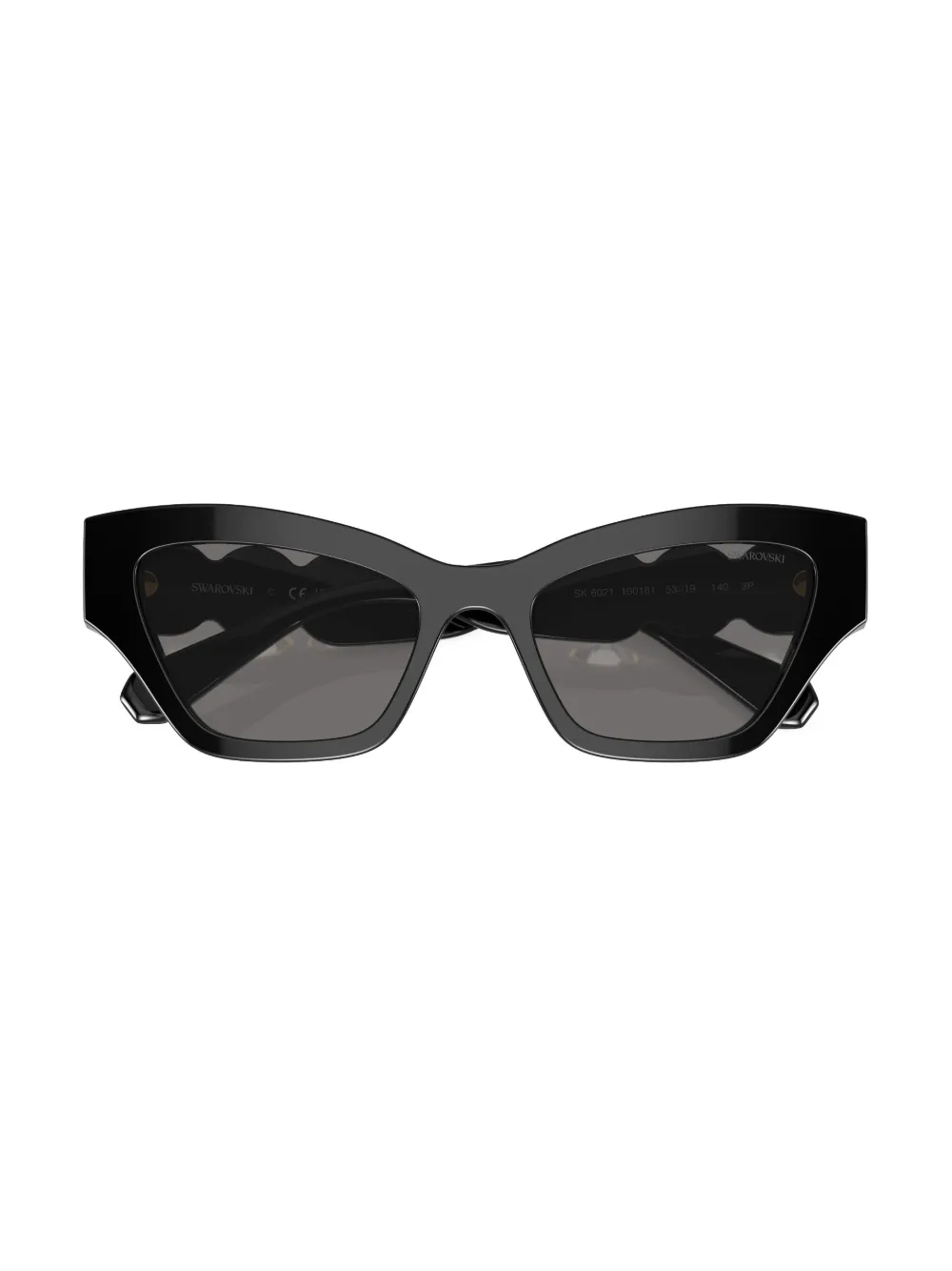 Swarovski Eyewear Zonnebril met cat-eye montuur Zwart