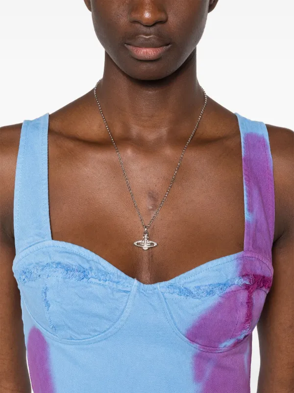 Vivienne Westwood Mini Bas Relief Orb Neckalce | Silver | FARFETCH