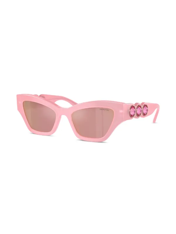 Swarovski Pink Crystal-Embellish Sunglasses Sunglasses, Cat-eye shape, SK7003, Pink | Swarovski main image 2