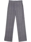 Circolo 1901 check-pattern straight-leg trousers - Blue