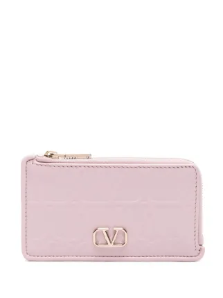★VALENTINO★トワール エコノグラフ カード ケース Valentino Garavani トワル イコノグラフ カードケース | ピンク