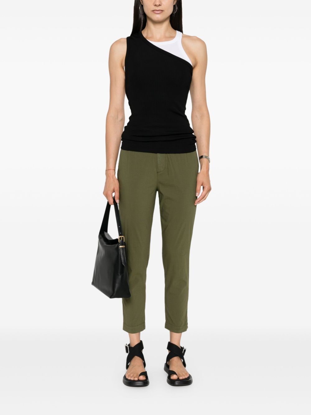 Transit high-waisted tapered trousers - Groen