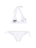Chiara Ferragni Kids Eye Heart bikini set - White