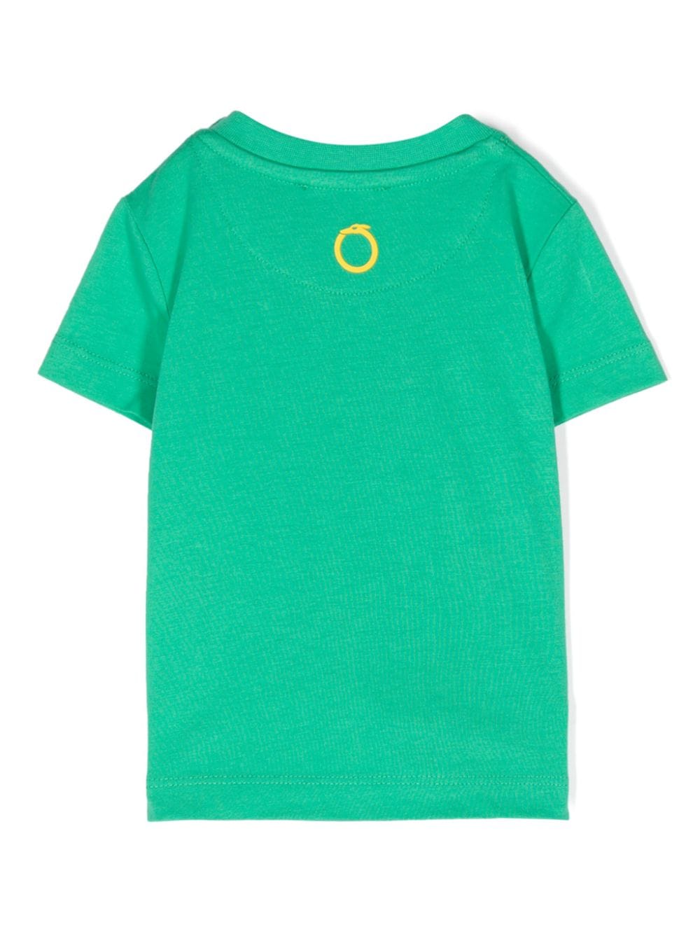 Shop Trussardi Junior Rubberised-logo T-shirt In Green