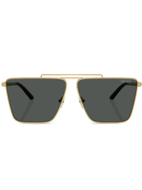 Versace Eyewear Tubular Greca square-frame sunglasses 